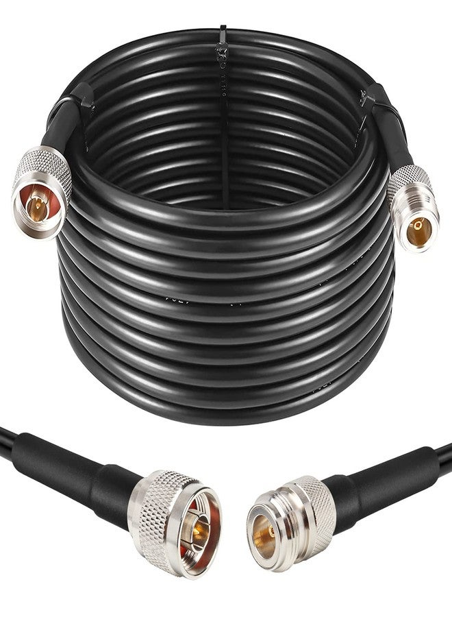 XRDS -RF كابل XRDS-RF بطول 25 قدمًا من نوع N ذكر إلى N أنثى، 50 أوم KMR240، كابل تمديد محوري منخفض الفقد من نوع N لهوائي واي فاي/راديو الهواة، معزز إشارة، راوتر، مكبر صوت - Image 1